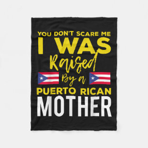 Puerto Rican Joke Quote Puerto Rico Pride Fleece Blanket