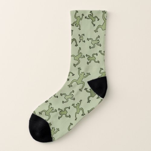 Puerto Rican multi_coqui olive socks