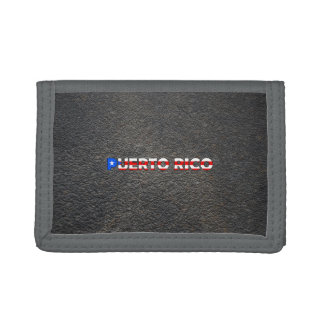 Puerto Rican name and flag Tri-fold Wallet
