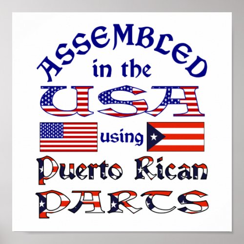 Puerto Rican Parts Poster