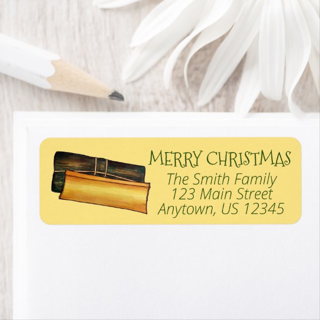 Puerto Rican Pasteles Savory Banana Leaf Cakes Label (Insitu)