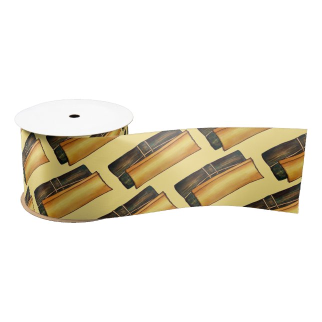 Puerto Rican Pasteles Savory Banana Leaf Cakes Satin Ribbon (Spool)