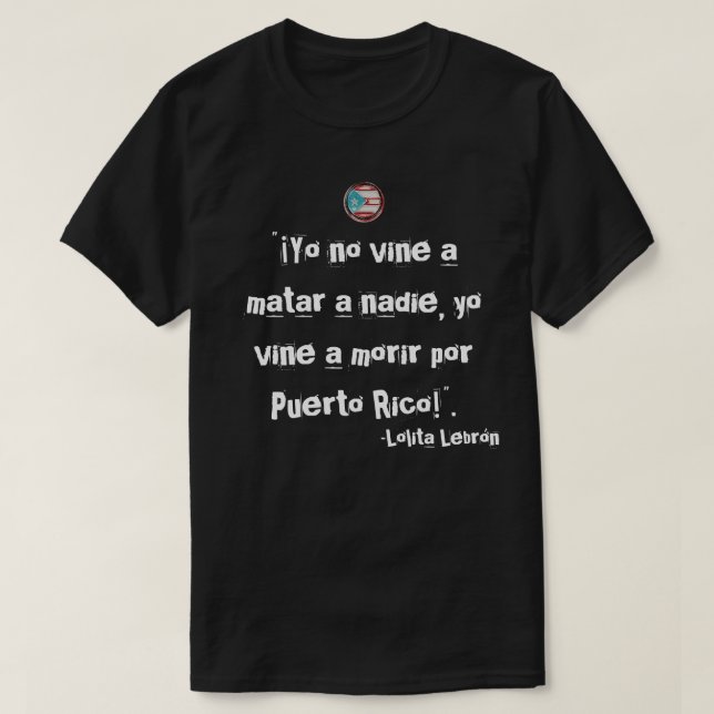 Puerto Rican Phrases T-Shirt (Design Front)