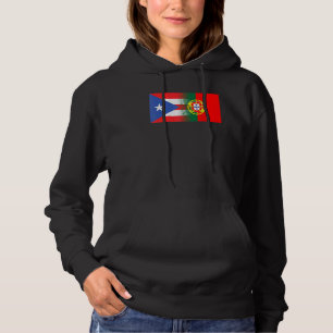 Puerto Rican Portuguese Flag Puerto Rico Portugal Hoodie