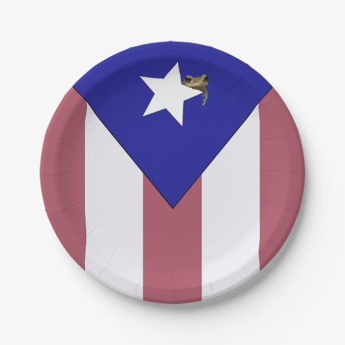 Puerto Rican Pride Paper Plates