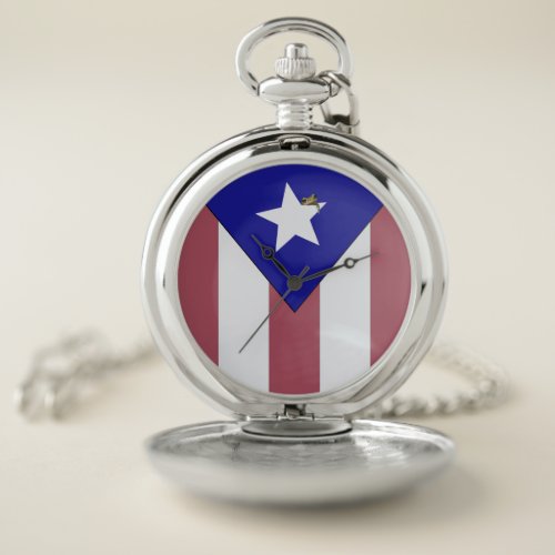 Puerto Rican Pride Pocket Watch