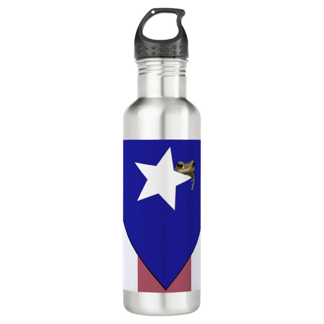 Puerto Rican Pride Stainless Steel Water Bottle (Front)