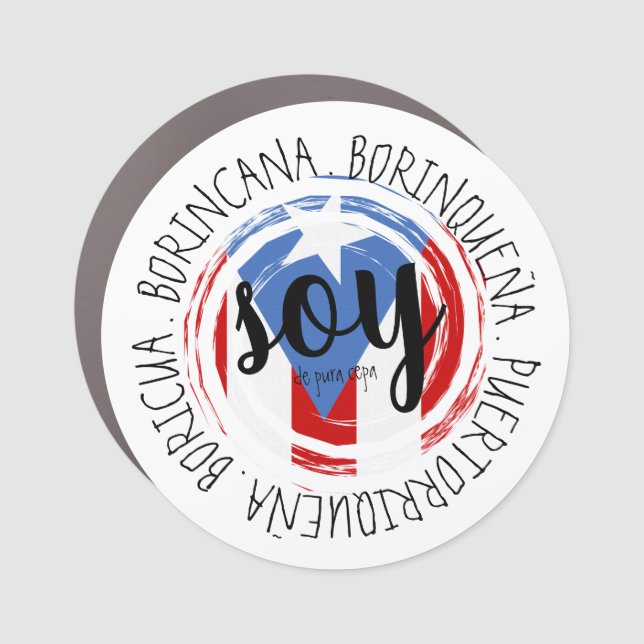 Puerto Rican Pride Women's Car Magnet (Front)