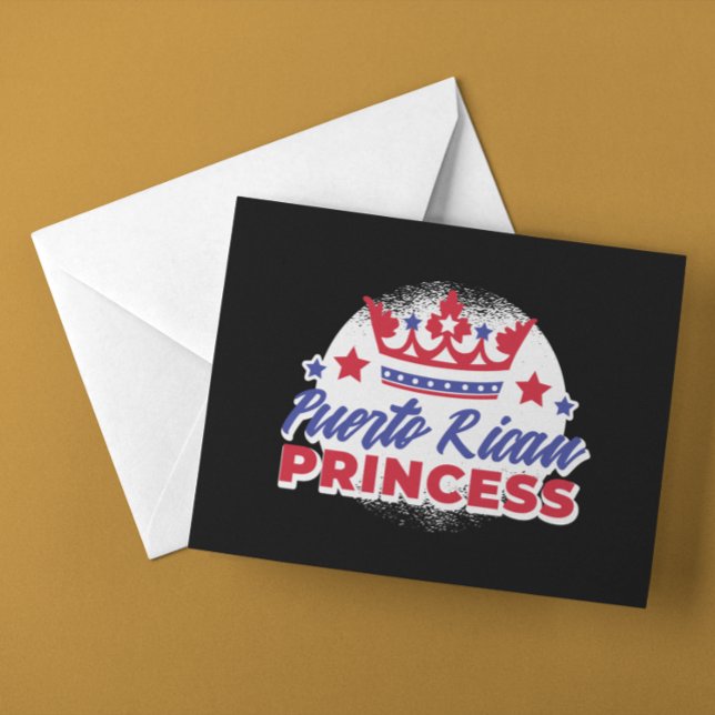 Puerto Rican Princess Cute Boricua Girl Pride  Postcard (Puerto Rican Princess Cute Boricua Girl Pride Postcard)