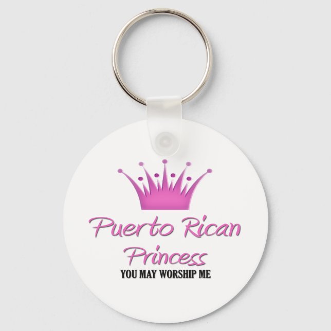 Puerto Rican Princess Keychain (Front)
