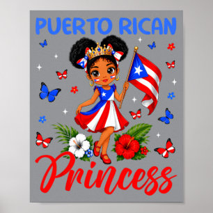 Puerto Rican Princess Puerto Rico Hispanic Poster