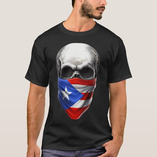 Puerto Rican Skull T-Shirt (Front)