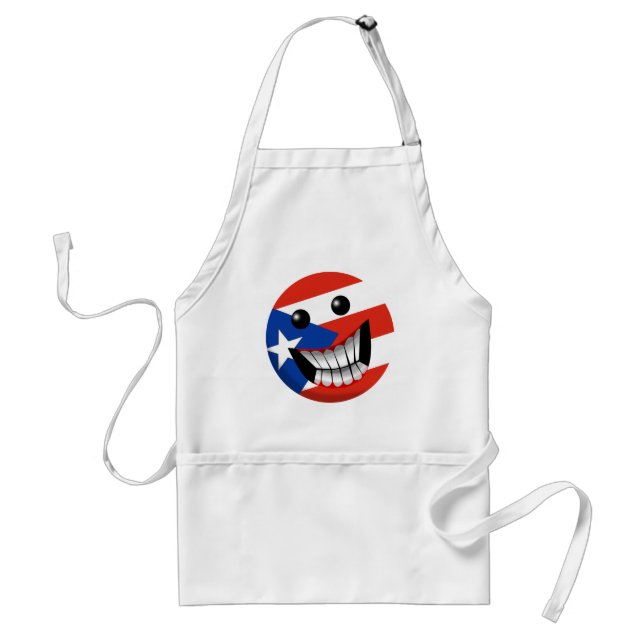 Puerto Rican Smile Adult Apron (Front)