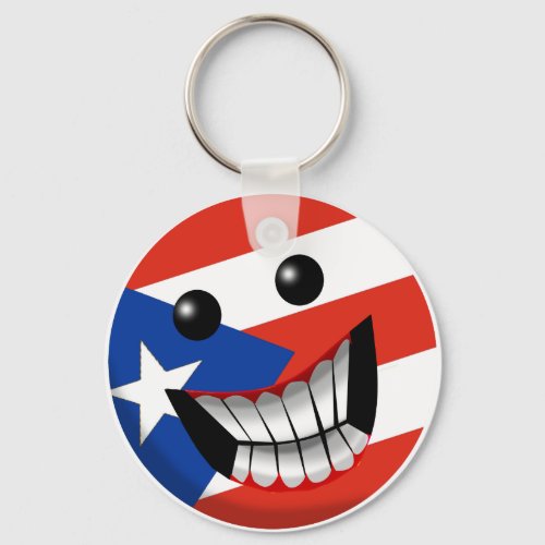 Puerto Rican Smile Keychain