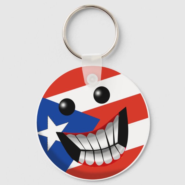 Puerto Rican Smile Keychain (Front)