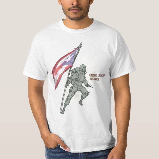 Puerto Rican Soldier T-Shirt (Front)