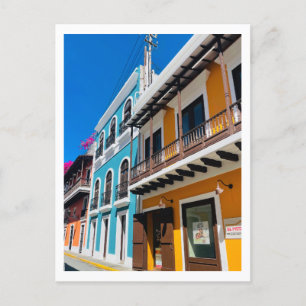 Puerto Rican Street Holiday Postcard