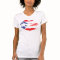 Puerto Rican T-shirt for women. Puerto Rico Lips.