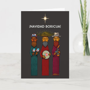 Puerto Rican Three Kings with Musical Parranda Card