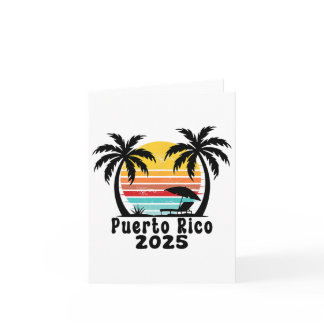 Puerto Rico 2025 Family Trip Friends Group Vacatio Card