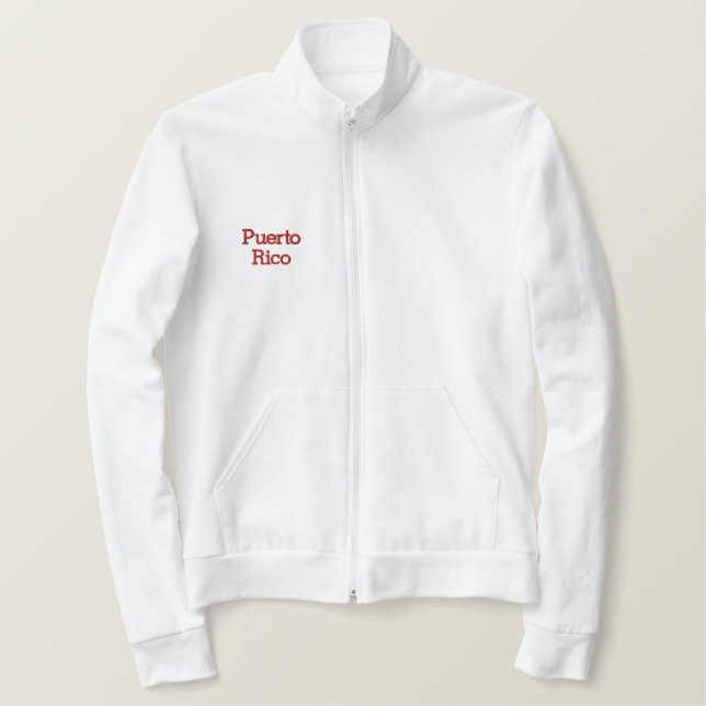 Puerto Rico, Allstar Embroidered Jacket (Design Front)