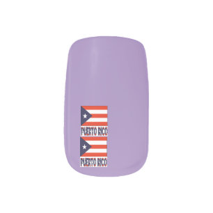 Puerto Rico and Puerto Rican Flag Minx Nail Wraps