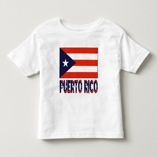 Puerto Rico and Puerto Rican Flag Toddler T-shirt (Front)