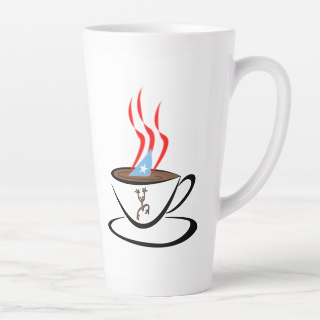Puerto Rico Aroma Coffee Latte Mug (Right)
