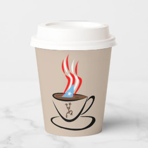 Puerto Rico Aroma Coffee Paper Cups