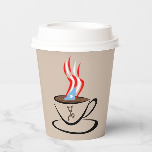 Puerto Rico Aroma Coffee  Paper Cups