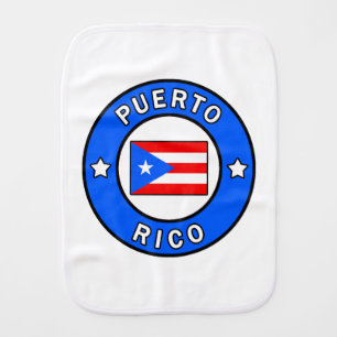 Puerto Rico Baby Burp Cloth