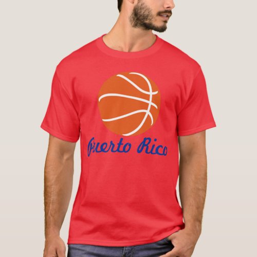 Puerto Rico Basketball T_Shirt