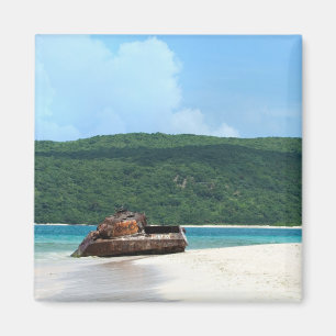 Puerto Rico Beach Tank Magnet