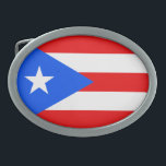 Puerto Rico Belt Buckle<br><div class="desc">Flag of Puerto Rico</div>