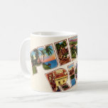 Puerto Rico Big Letter Mug<br><div class="desc">A  retro postcard big letter greeting from Puerto Rico repurposed on a new postcard.</div>