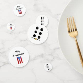 Puerto Rico Birthday Theme Vintage Confetti