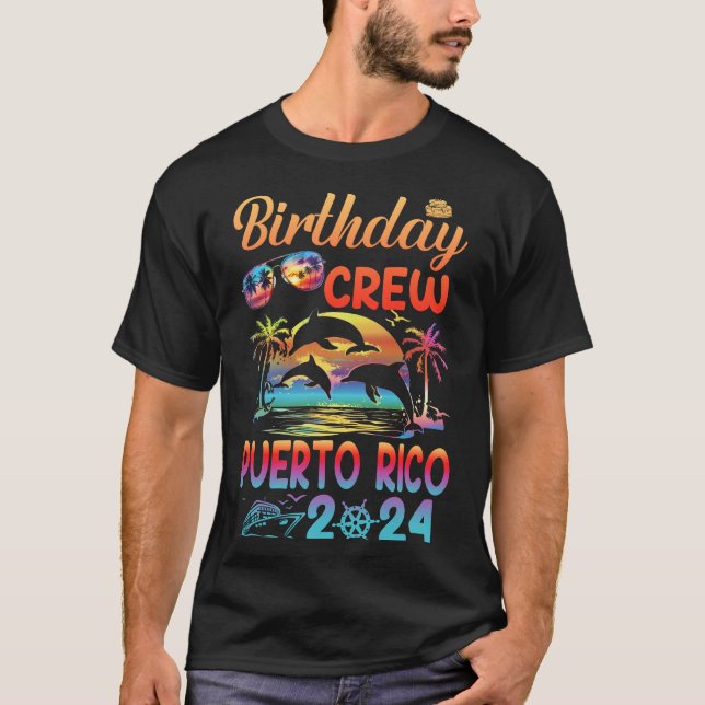 Puerto Rico Birthday Trip Vacation 2024 Matching G T-Shirt (Front)