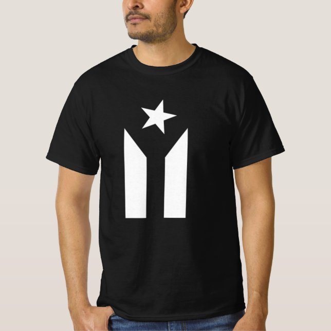 PUERTO RICO BLACK FLAG T-Shirt (Front)