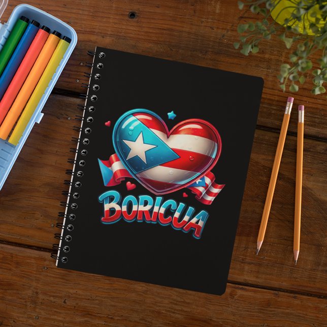 Puerto Rico Boricua Love Heart Flag Notebook (Puerto Rico Boricua Love Heart Flag Notebook)