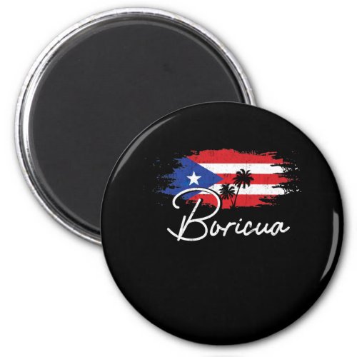 Puerto Rico Boricua Puerto Rican Flag Pride Magnet
