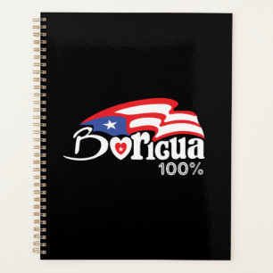 Puerto Rico Boricua T Shirt Planner