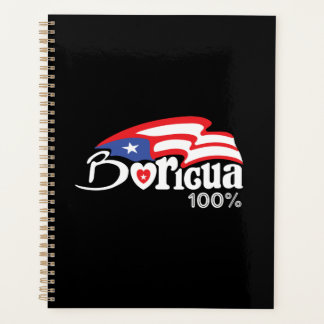 Puerto Rico Boricua T Shirt Planner