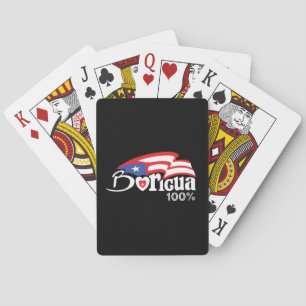 Puerto Rico Boricua T Shirt Poker Cards