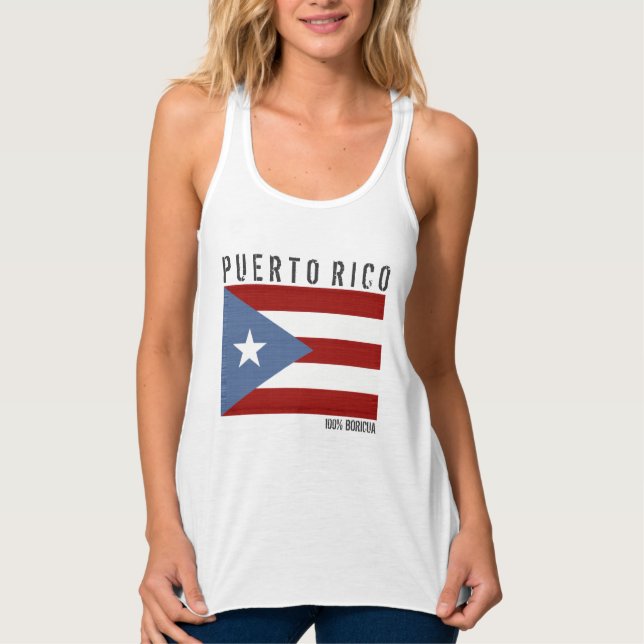 Puerto Rico Boricua Tank Top (Front)