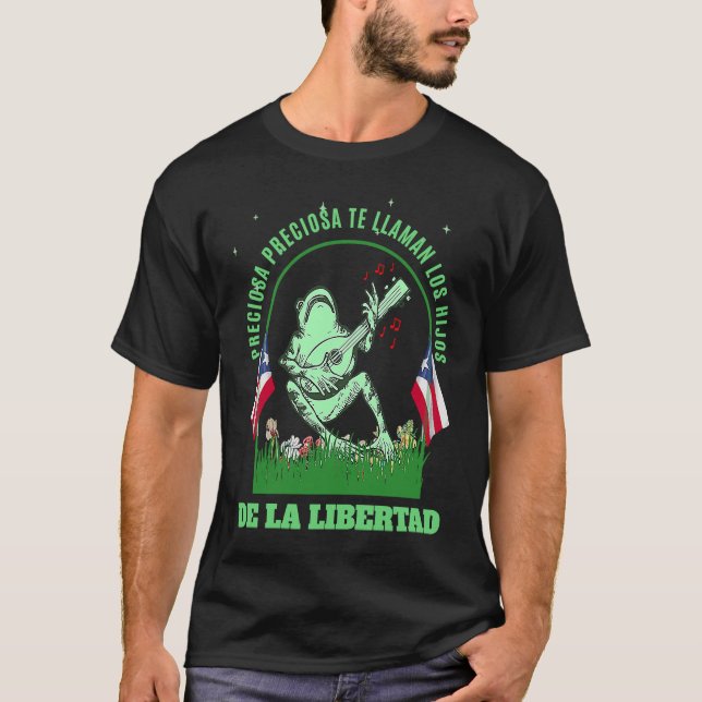 Puerto Rico Borinquen Coqui for Puerto Rico T-Shirt (Front)