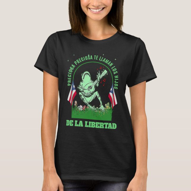 Puerto Rico Borinquen Coqui for Puerto Rico T-Shirt (Front)
