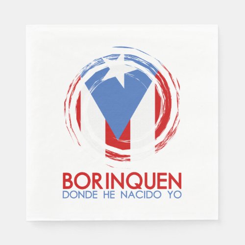 Puerto Rico Borinquen Paper Napkins