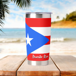 Puerto Rico bottle, patriotic Puerto Rican Flag Insulated Tumbler