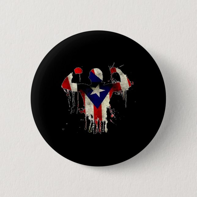Puerto Rico Boxing Gloves Boxeo Shirt Ropa Uni  Button (Front)