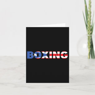 Puerto Rico Boxing T Shirt Apparel  Card